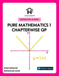 Pure Mathematics 1 Chapterwise Question Papers Pearson Edexcel International A Level by Hexademy
